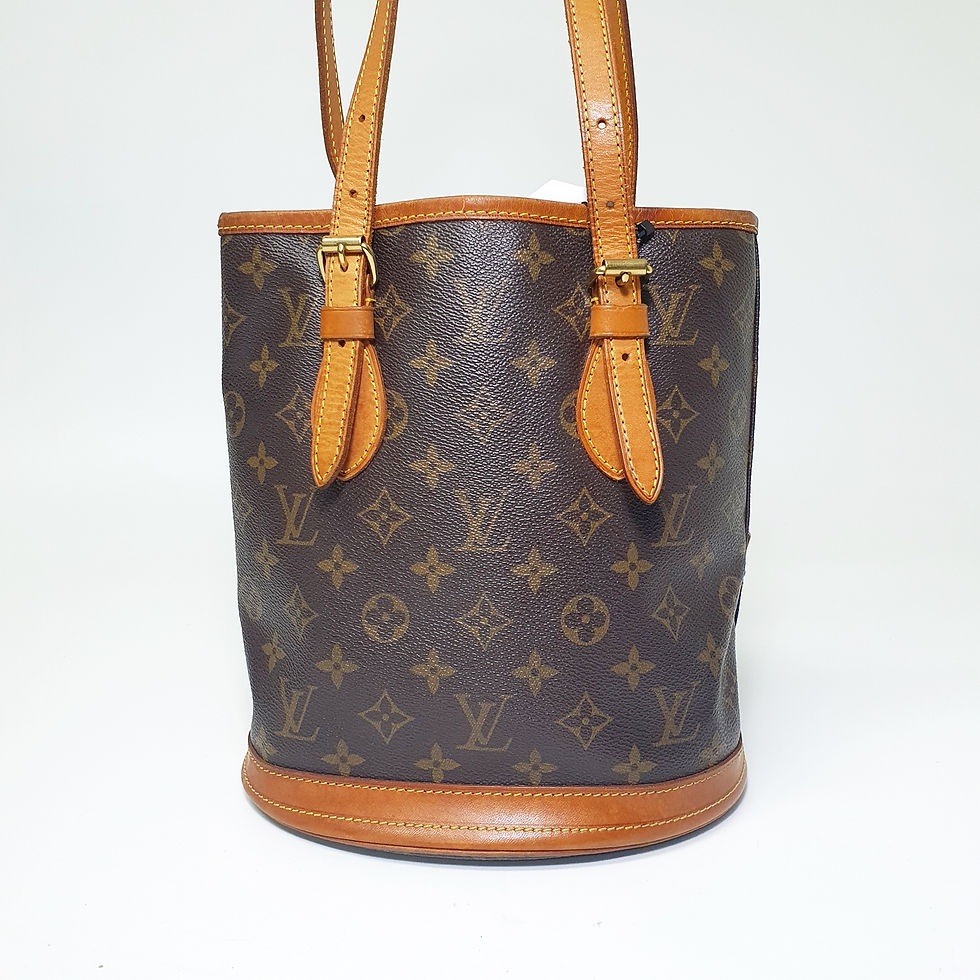 Thumbnail: Louis Vuitton Petit Bucket PM Monogram + Pouch M42238 CLA931