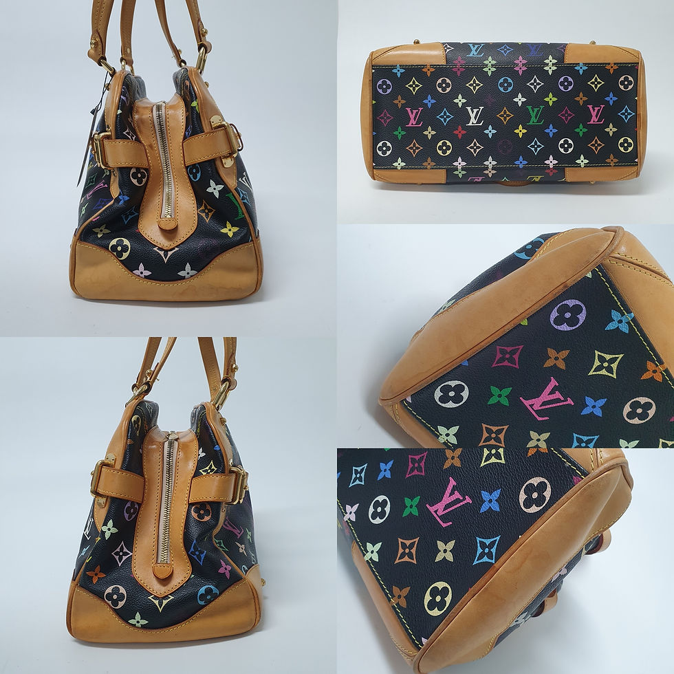 Thumbnail: LOUIS VUITTON Claudia Monogram Multicolor Noir M40194 LF476