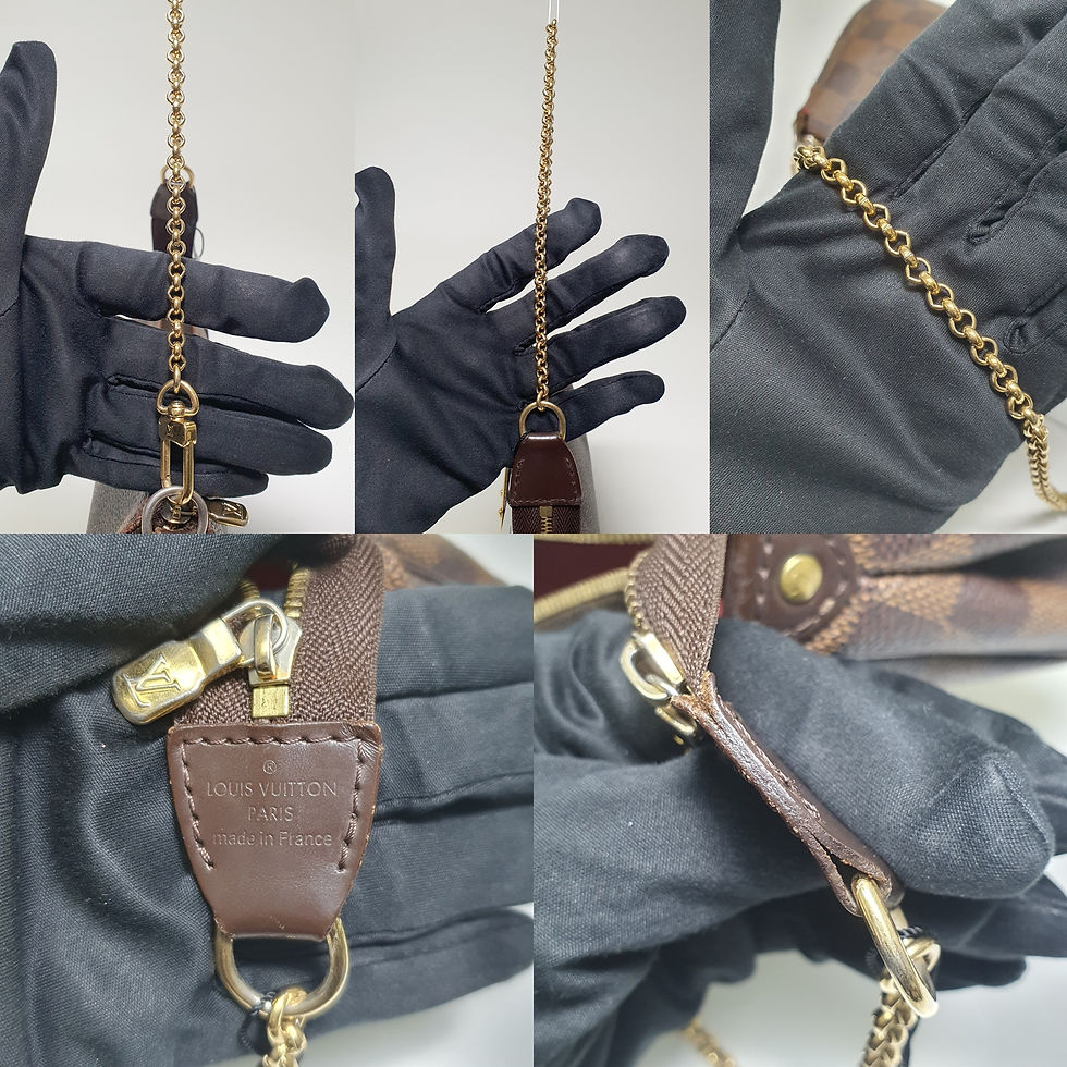 Thumbnail: LOUIS VUITTON Eva Clutch Damier Ebene N55213 CLA543