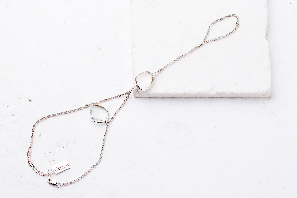 Thumbnail: Rock Crystal Quartz Hand Chain