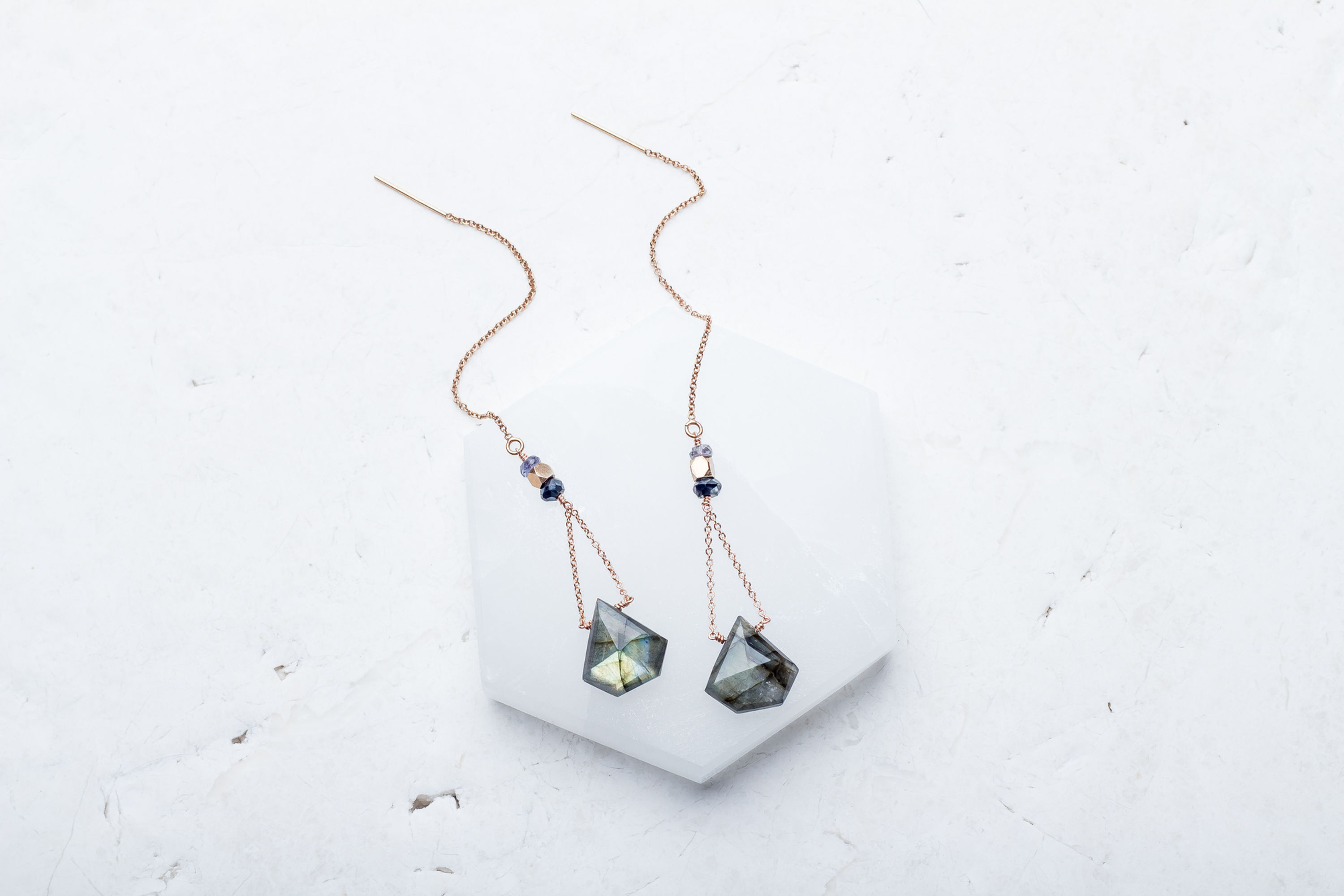 Labradorite Threaders