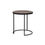 Thumbnail: Wood Top Black Iron Side Table