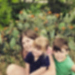 Rogers kids in cactus