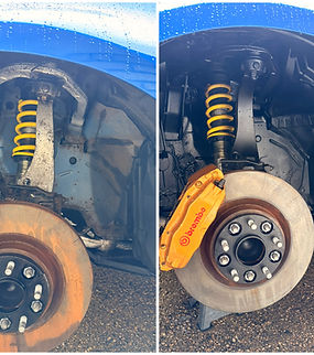 Le passage de roues d'une nissan 350Z apres un traitement contre la rouille par SpiritACS