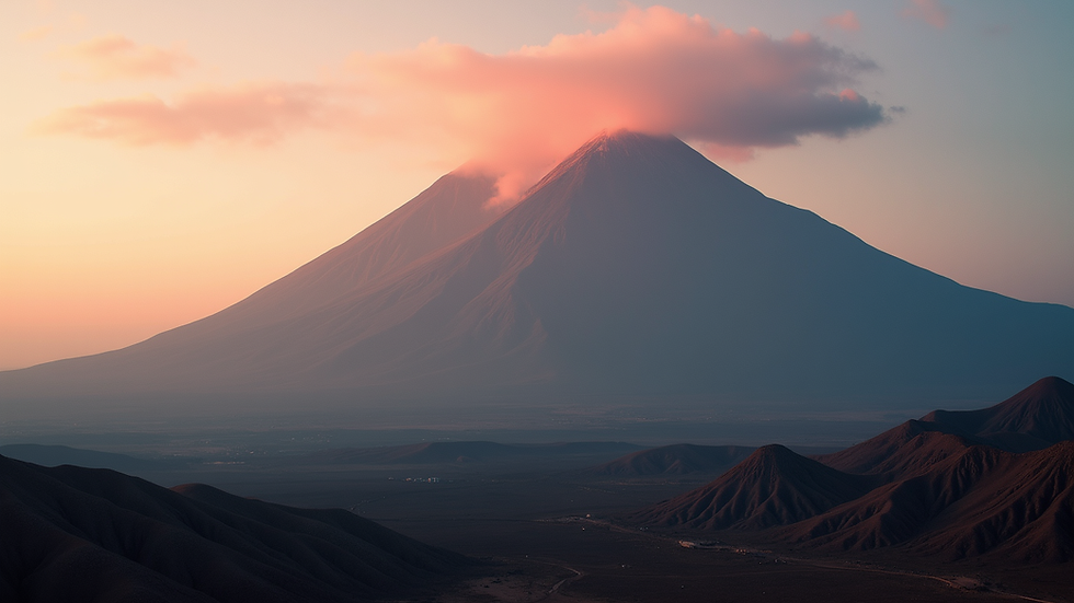 High angle view of the stunning Santa Ana Volcano