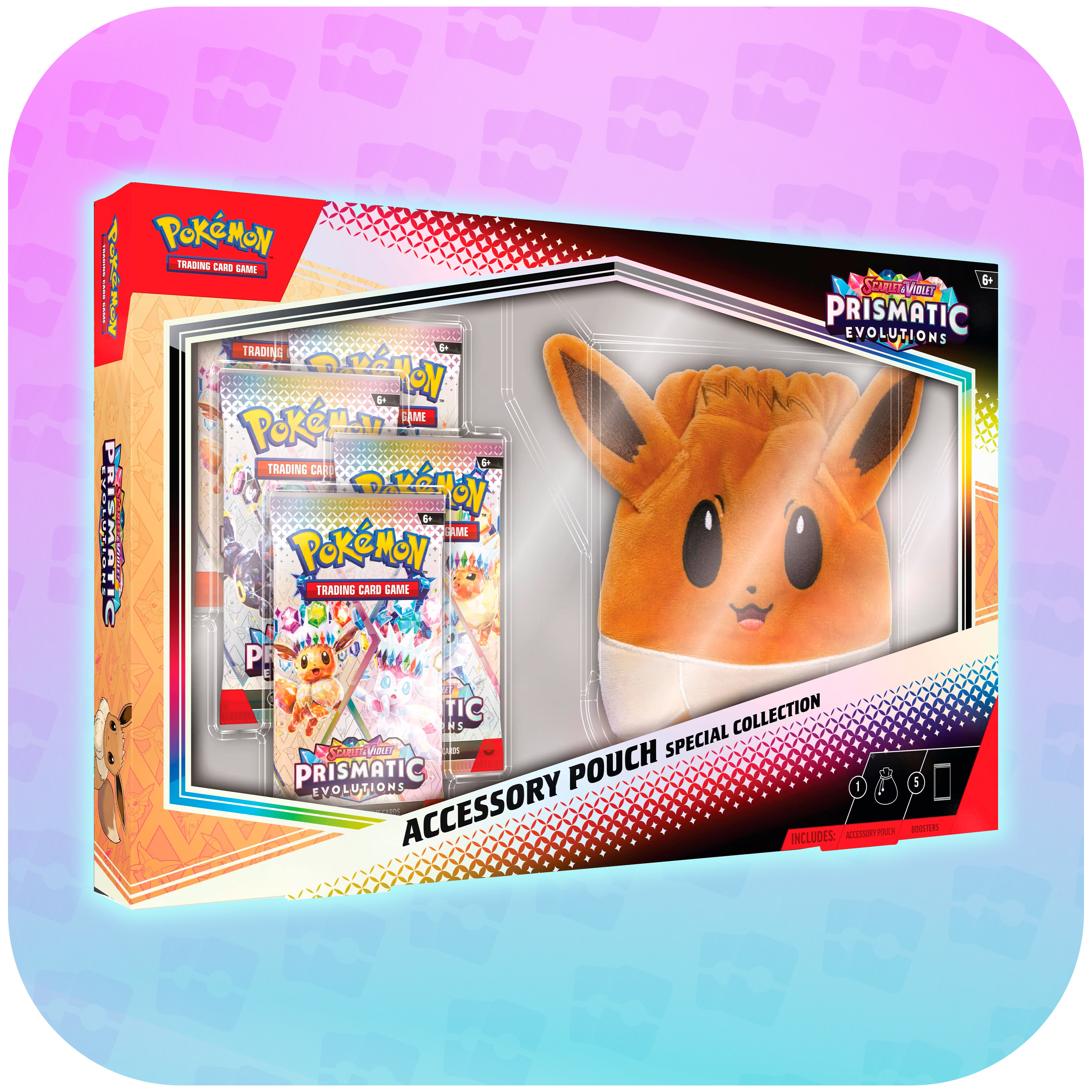 Pokémon Scarlet & Violet: Prismatic Evolutions Accessory Pouch Collection Box