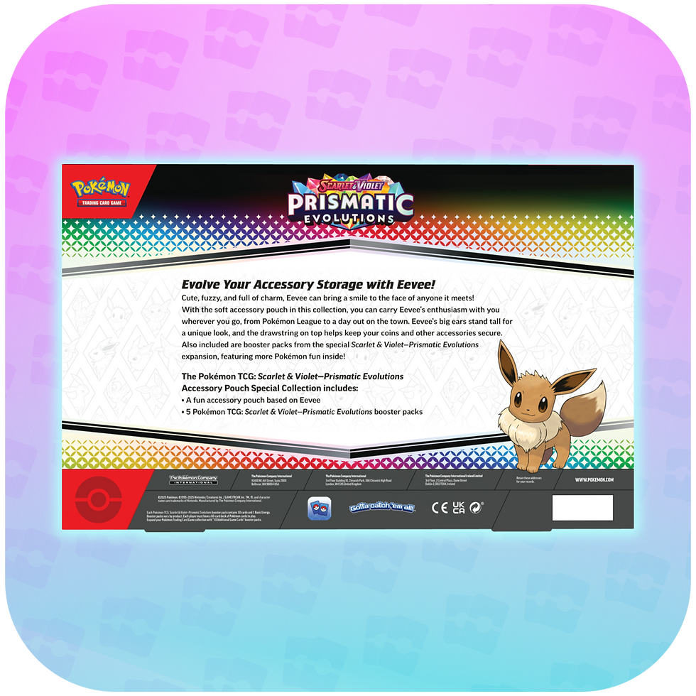 Thumbnail: Pokémon Scarlet & Violet: Prismatic Evolutions Accessory Pouch Collection Box