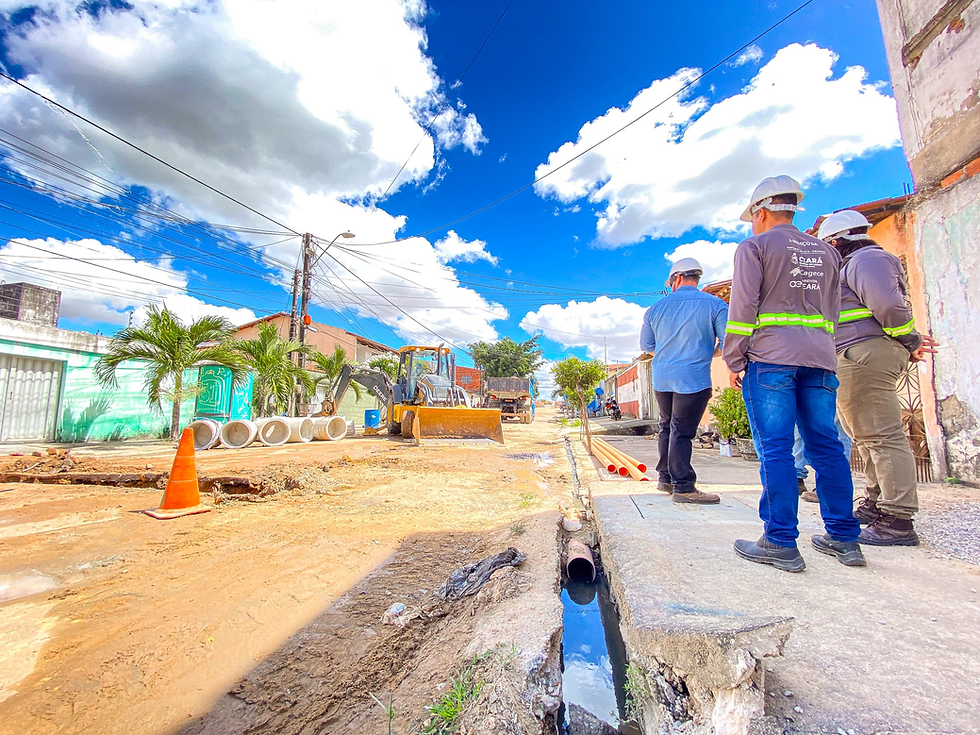 Depois de anos fora do mapa, o esgotamento sanitário passa a integrar a rotina de comunidades cearenses. Imagem: Reprodução/Ambiental Ceará