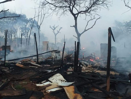 INCÊNDIO DE GRANDES PROPORÇÕES ATINGE COMUNIDADE DA VILA PAULA EM CAMPINAS