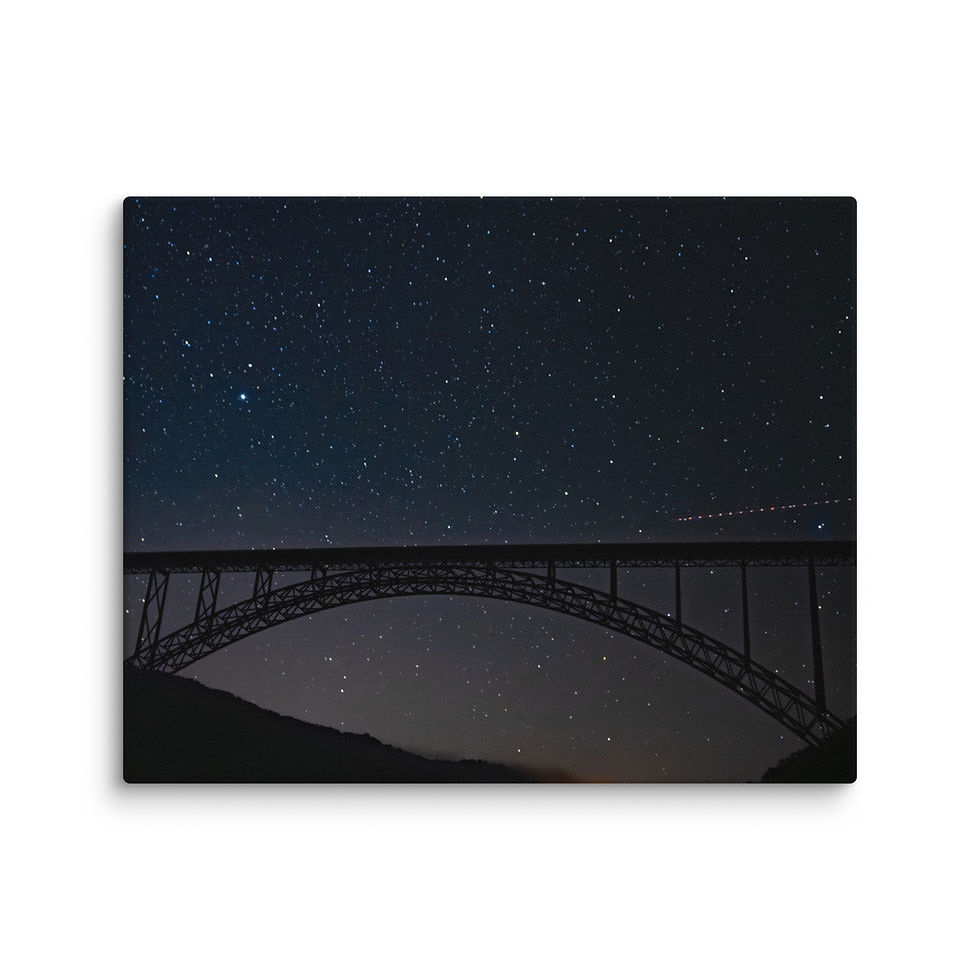 Thumbnail: Starlink Over The Gorge - Gallery Wrapped Canvas