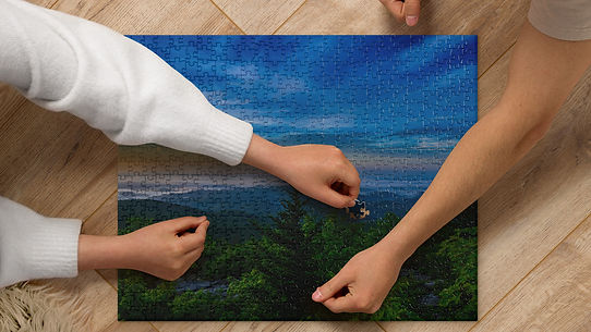 Blue Ridge Sunrise - Jigsaw puzzle