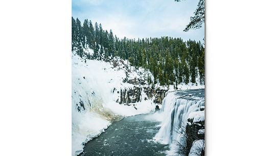 Snowy Mesa Falls - Metal prints