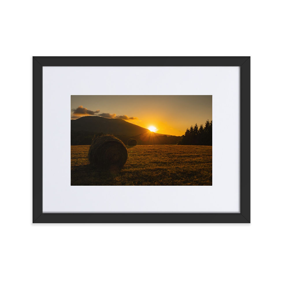 Thumbnail: Sauratown Sunrise - Framed Print with Mat