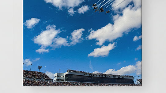 Daytona 500 Flyover - Gallery Wrapped Canvas