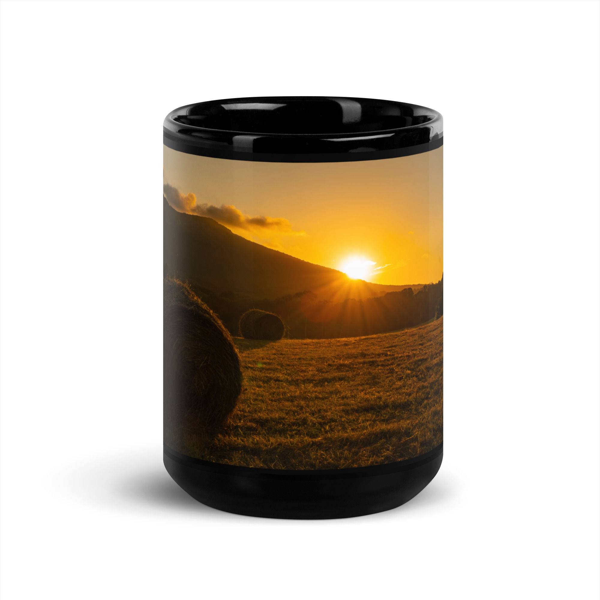 Sauratown Sunrise  - Black glossy mug