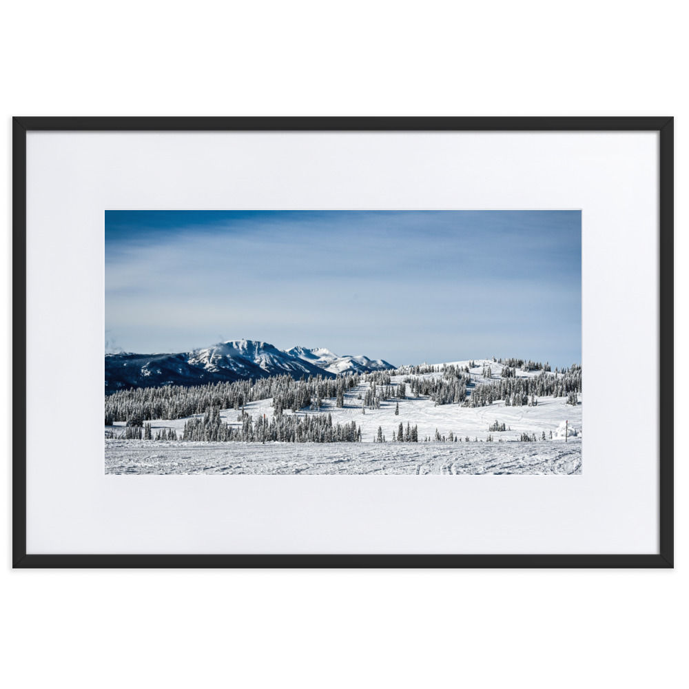 Big Skies of Twotop - Framed Print with Mat