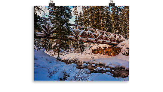 Snowkissed Ousel Bridge - Fine Art Print