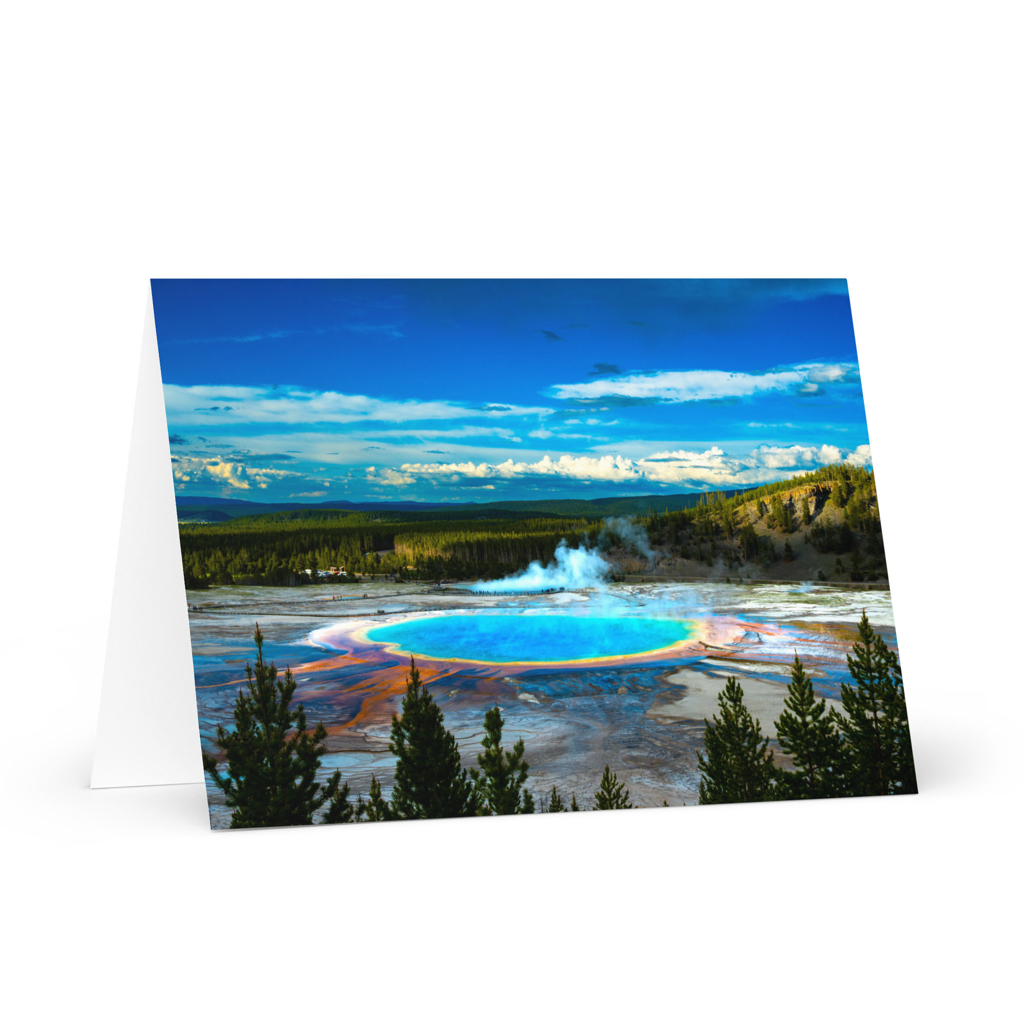 Grand Prismatic Hot Spring - Greeting Card