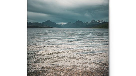 Stormy Lake McDonald - Metal prints