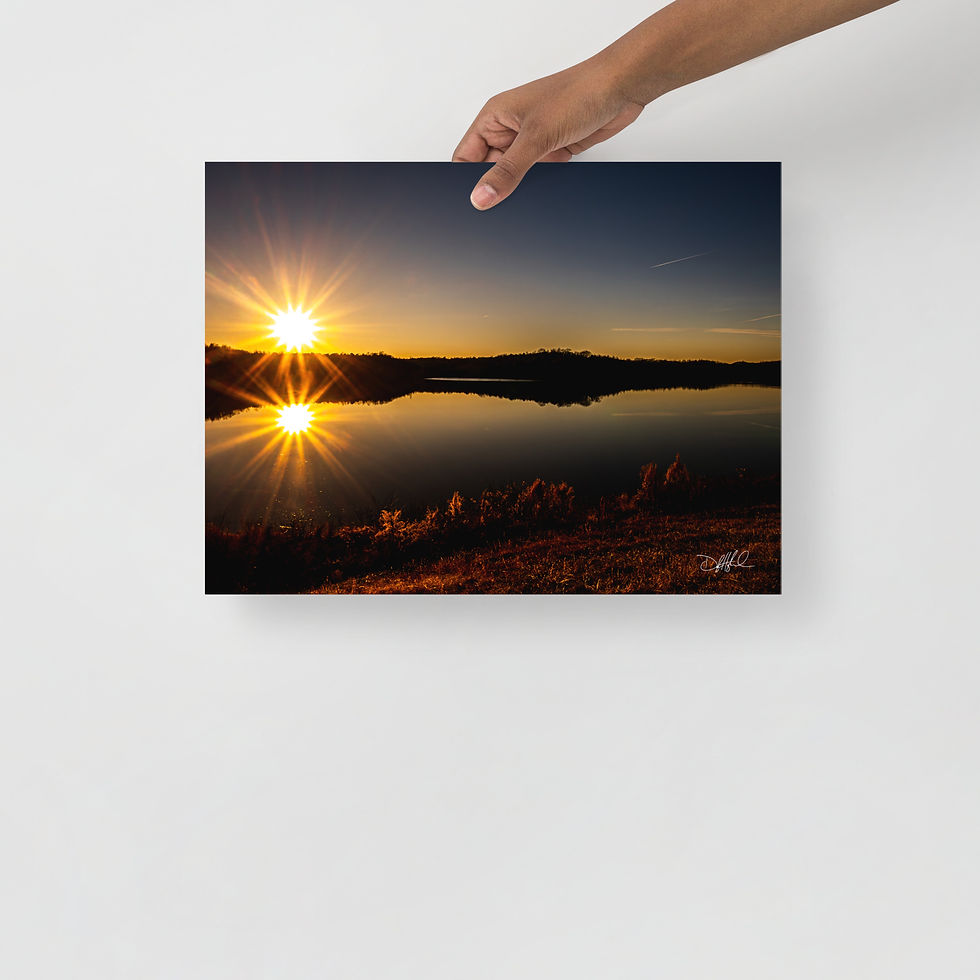 Thumbnail: Warm Lake Reflections - Fine Art Print