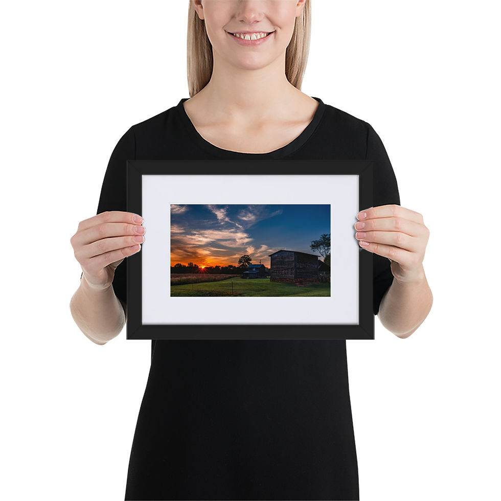 Thumbnail: Surry Morning Sunrise - Framed Print with Mat
