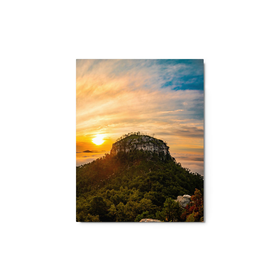 Thumbnail: Pilot Mountain Sunrise - Metal prints