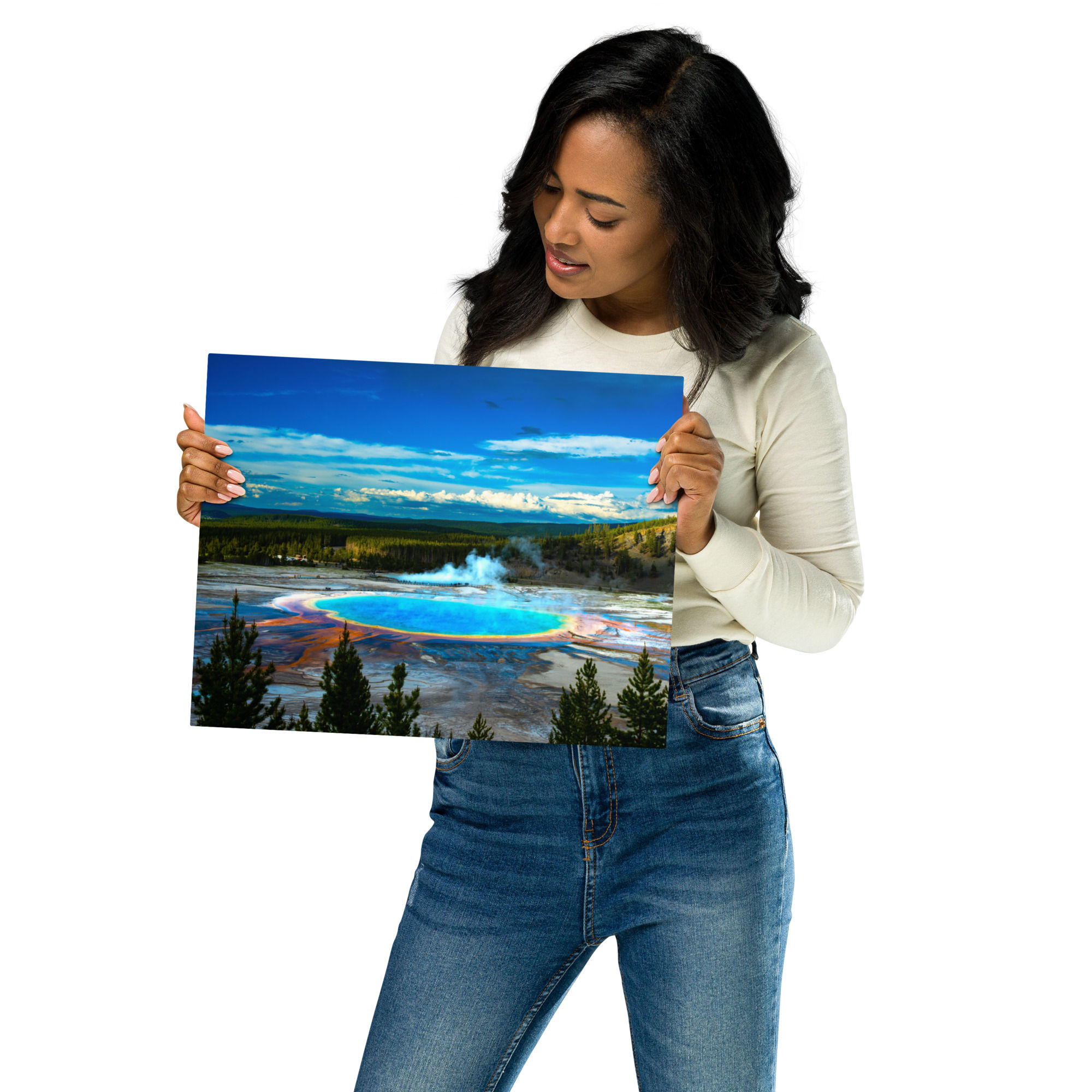 Grand Prismatic Hot Spring - Metal prints