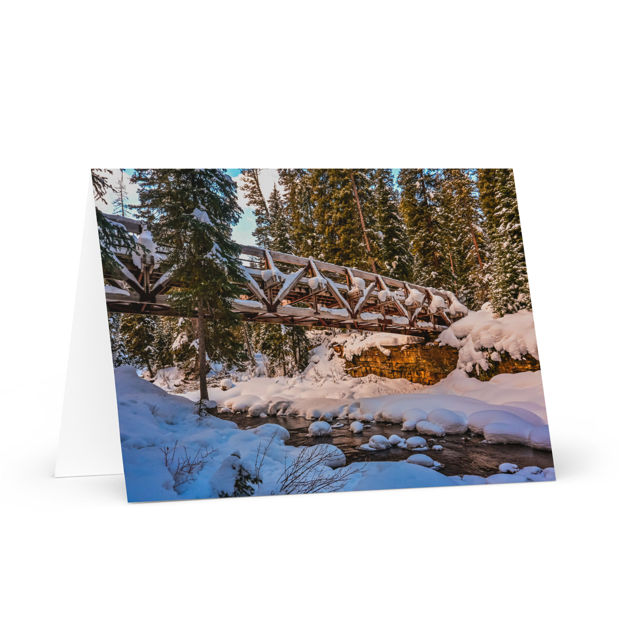 Sunkissed Ousel Bridge - Greeting Card