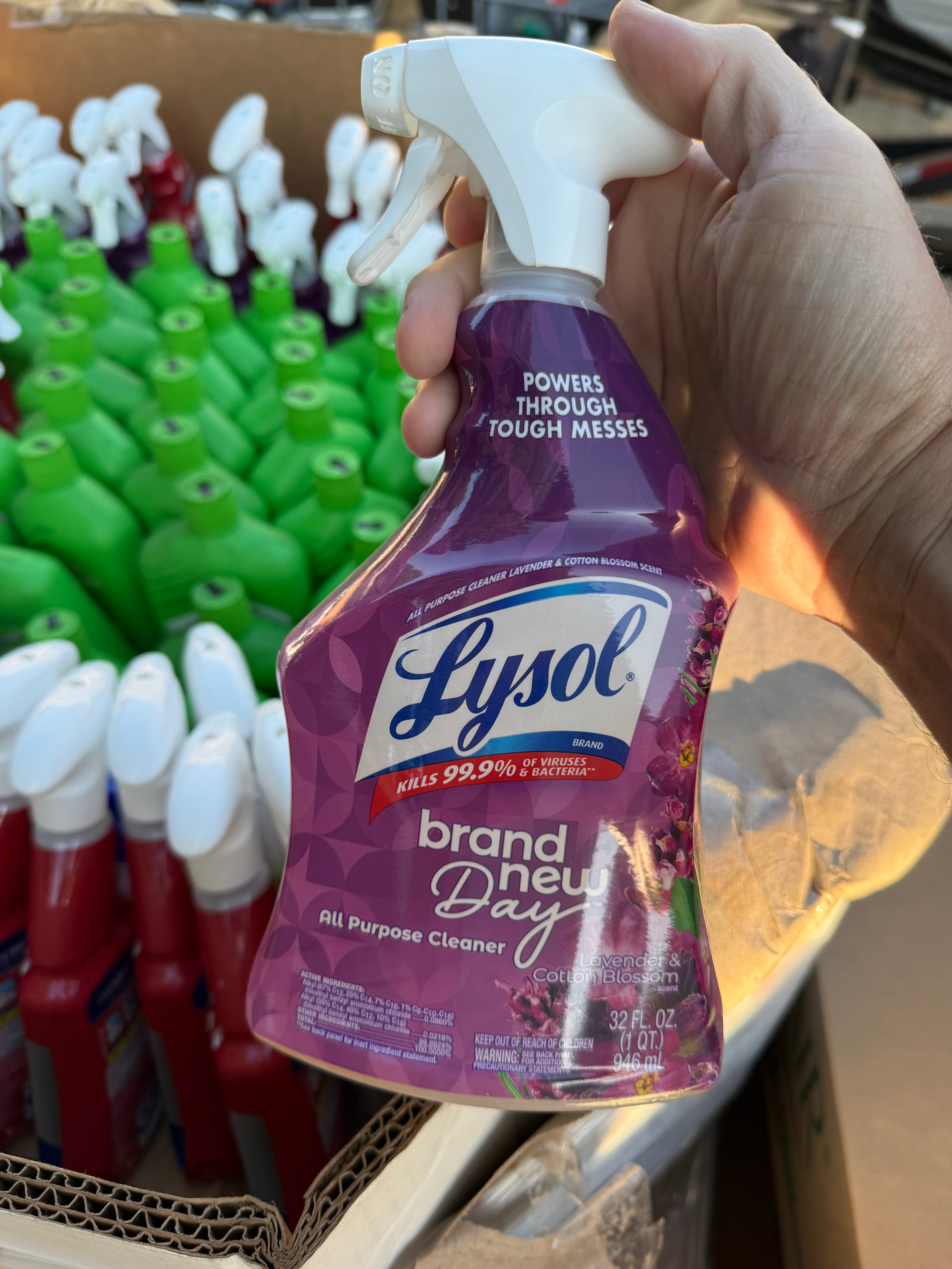 Lysol All Purpose Cleaner Lavender &Cotton Blossom 32 oz. $4 FREE delivery to y
