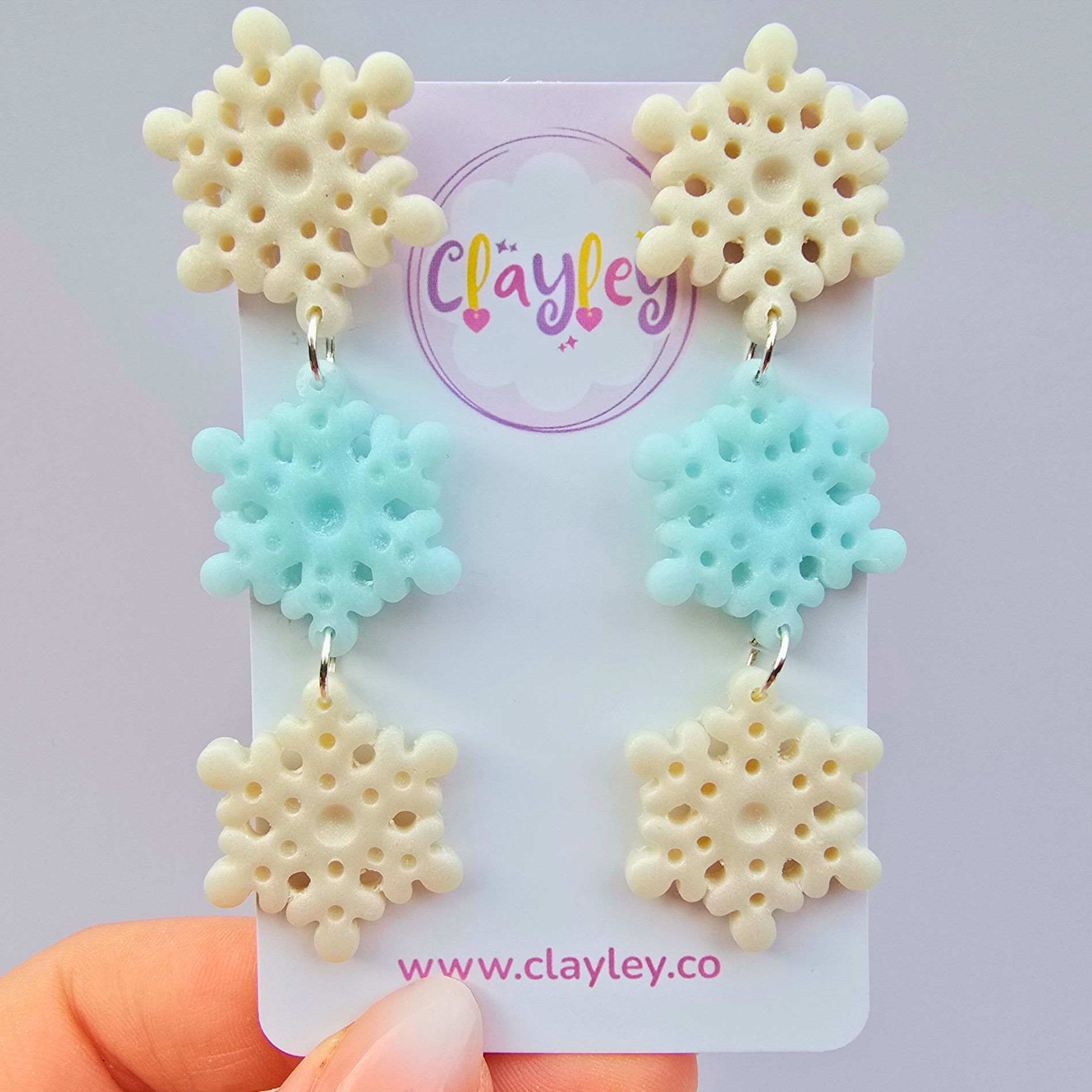 Snowflake Dangle Earrings
