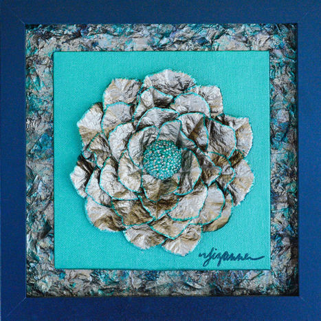 ArizonaArtist MixedMediaArt BougainvilleaBlooms floralart acrylicart
