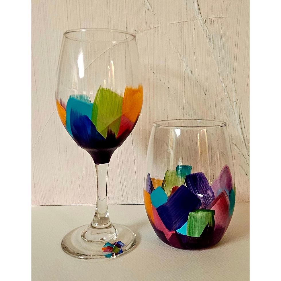 Painting on Wine Glasses
