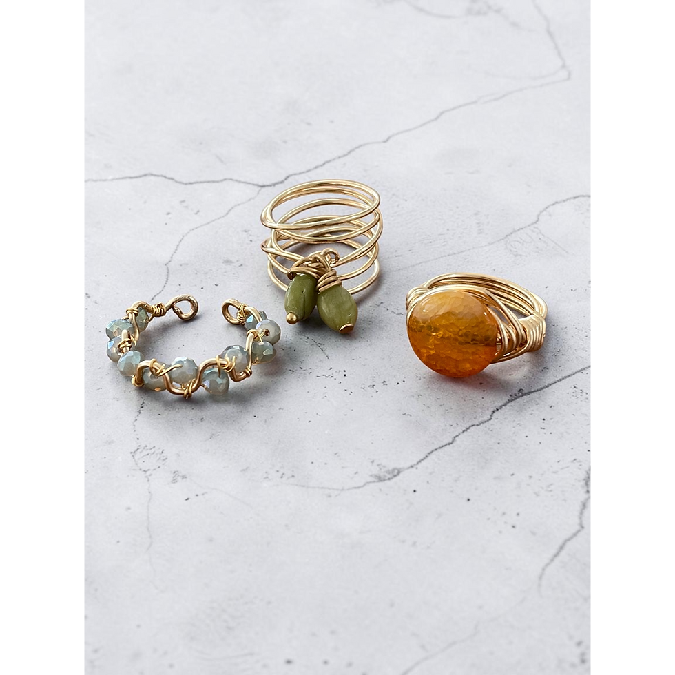 Trio Fall Rings