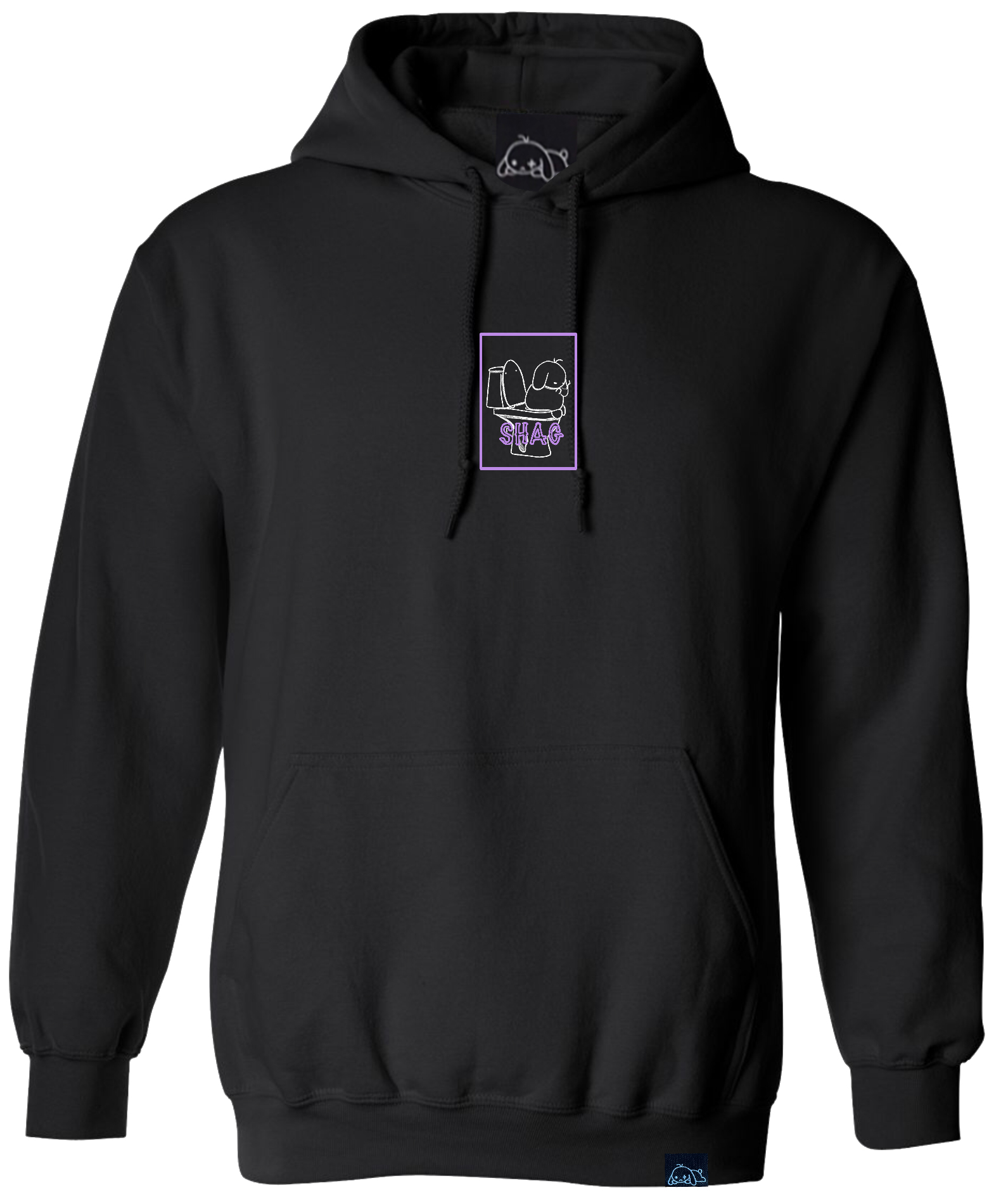 SHAG HOODIE BLACK