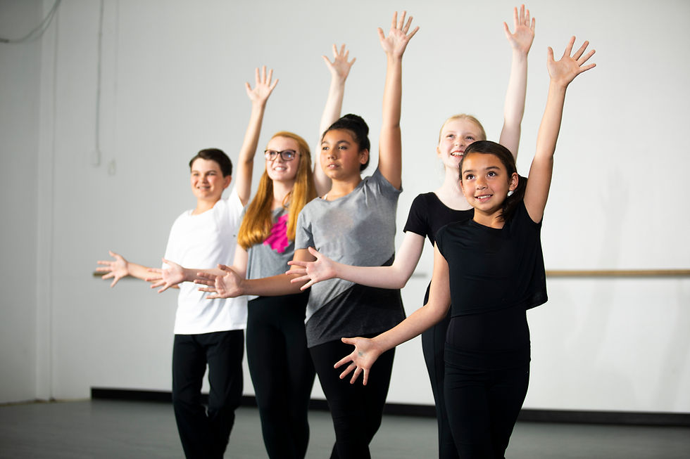 stock photo of children performing