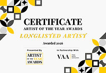 Artist of the Year 2026 Longlist Certificate.jpg