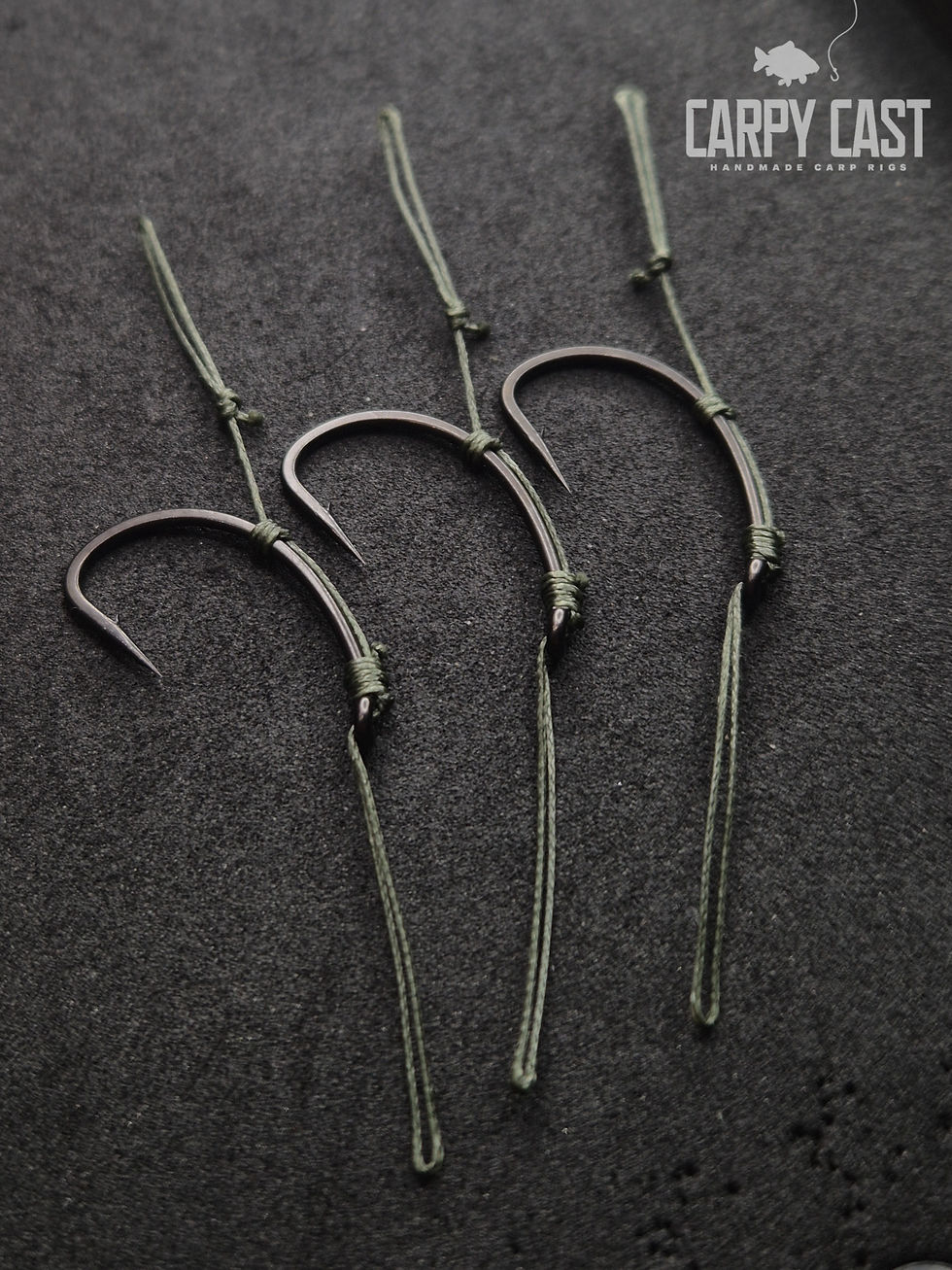 3 x Curve Shank Loops