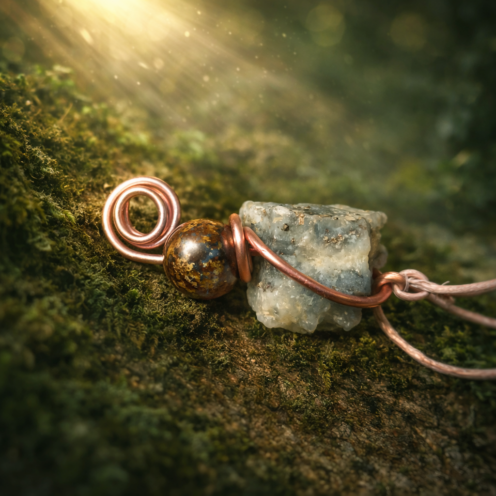 Lewitujące minerałki Piryt+bronzyt