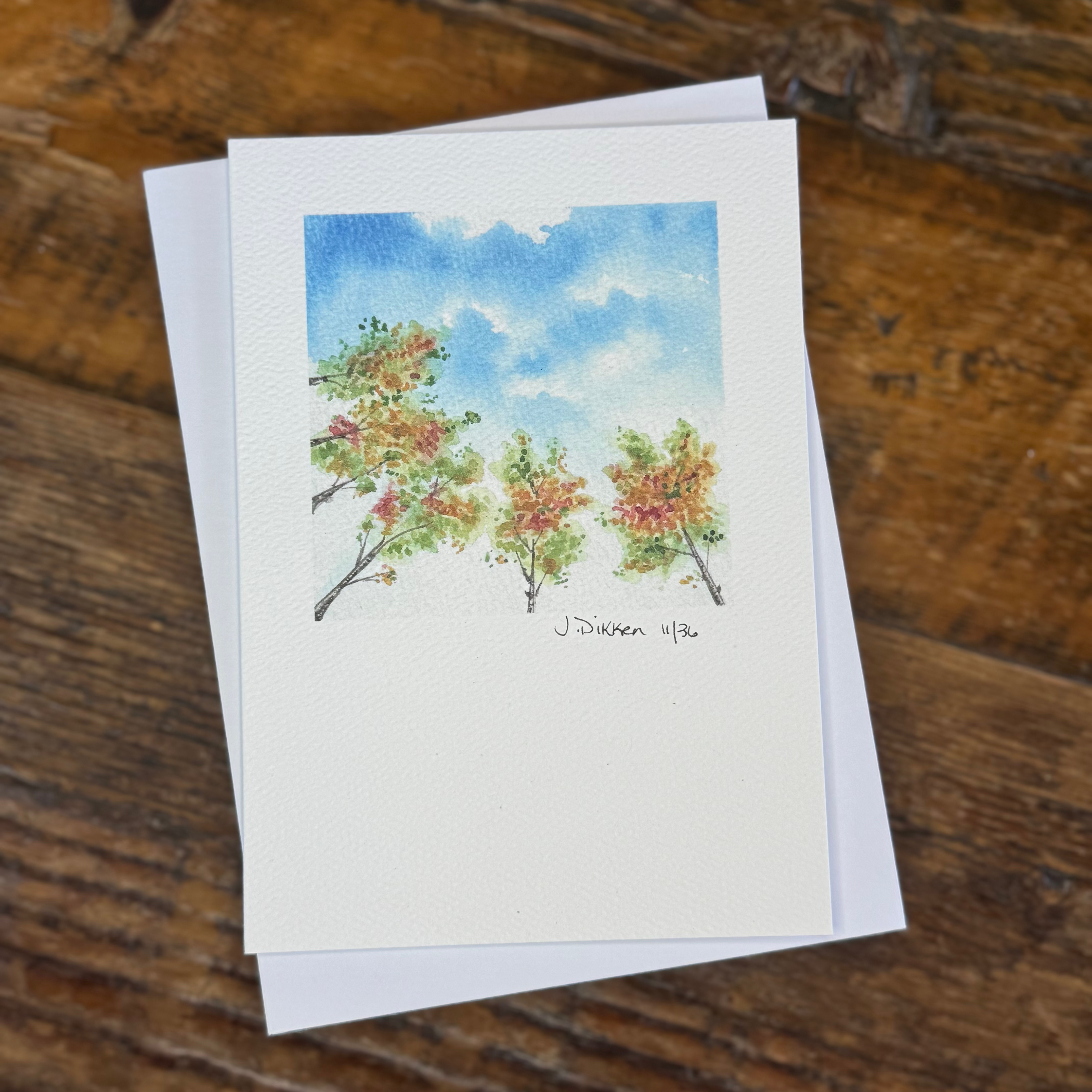 Autumn Colorado Skies – 4x6 Limited Edition Print Greeting Card