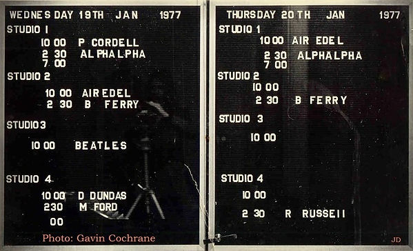 Ray Russell Recording on same day as Brian Ferry and the same week as the beatles