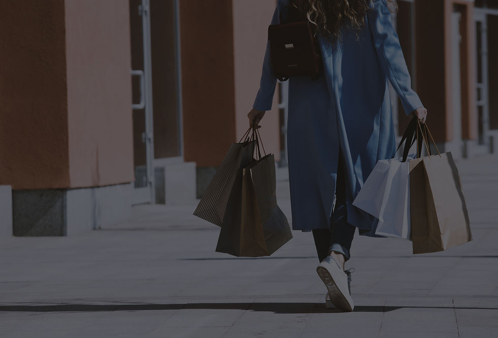 Girl with Shopping Bags