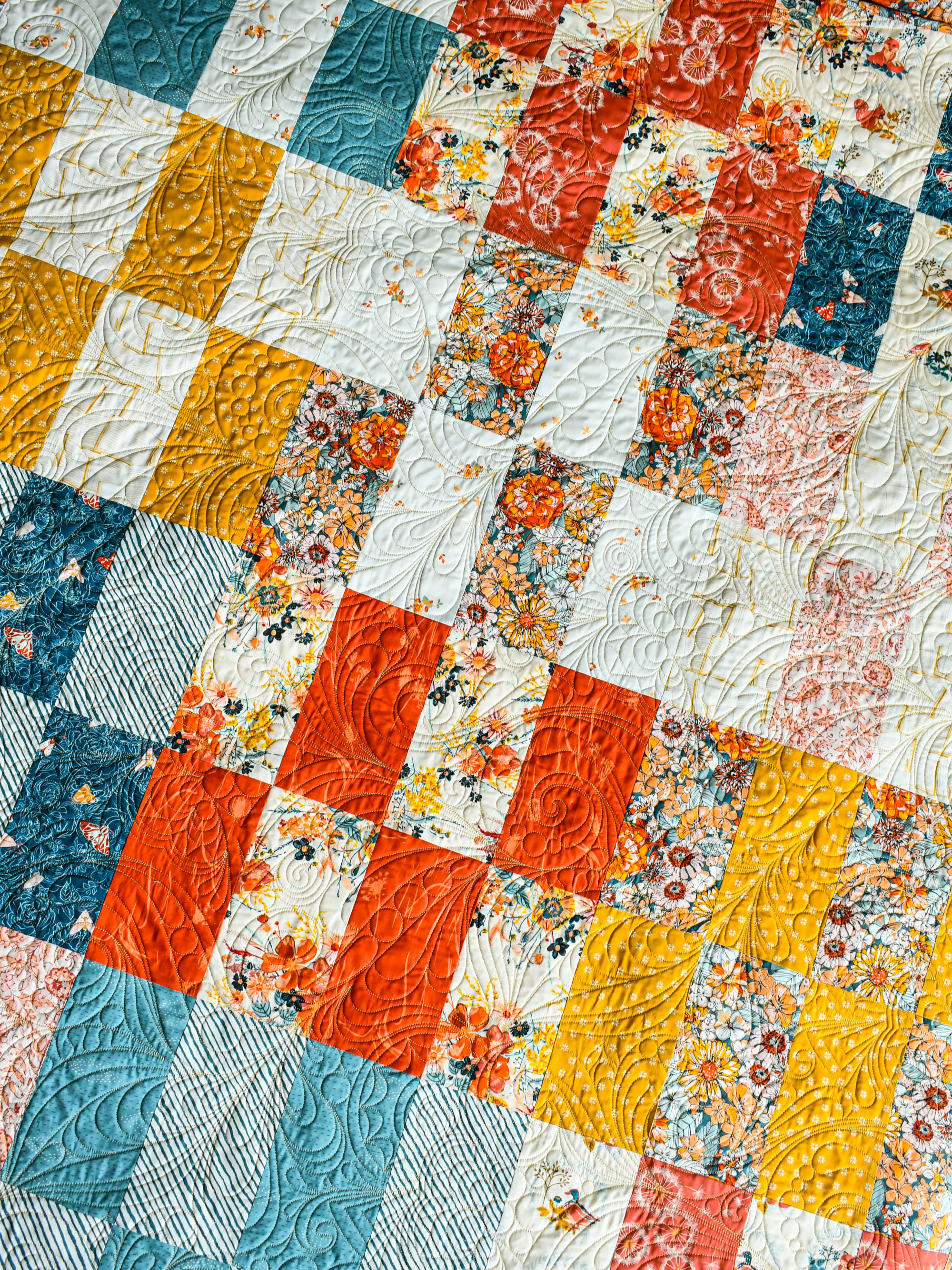 Checkered Brick 54" x 68"