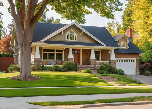 handsome craftsman style home built in the 80s, large lot