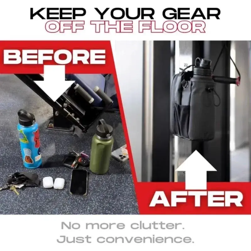 Thumbnail: Magnetic Gym Bag with Bottle & Phone Holder