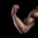 Close-up of a power fitness man's hand. Strong and handsome young bodybuilder demonstrate