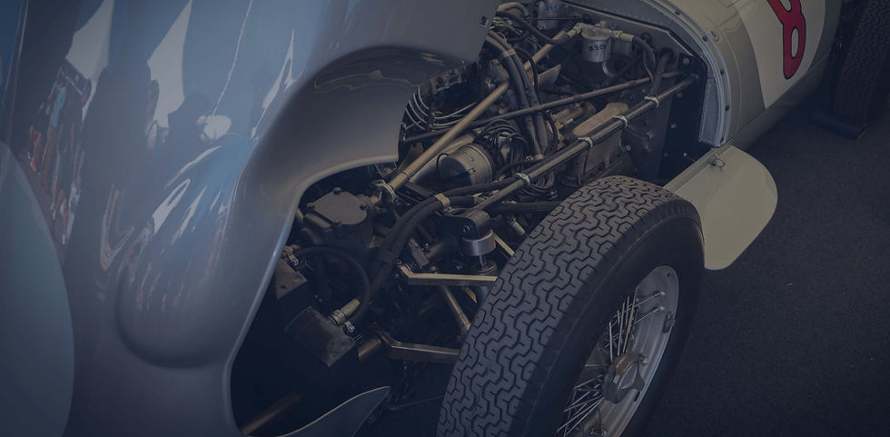 Mercedes-Benz W196 chassis and engine detail — vehicle reference photography for restoration and 3D modelling