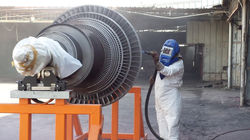 ניקוי חול לטורבינה חברת סימנס  (12