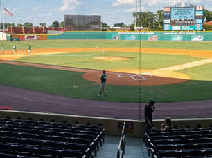 View of Bowling Green Ballpark from behind home plate, home of the Bowling Green Hot Rods