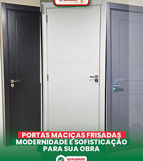 Portas Maciças Frisadas qualidade e sofisticação para sua obra!Disponíveis nas cores- pret