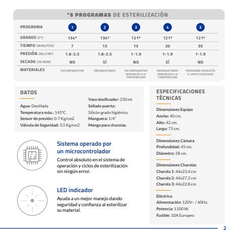 Miniatura: AUTOCLAVE DIGITAL LORMA 28 LITROS MODELO AV28-L